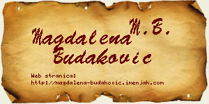Magdalena Budaković vizit kartica